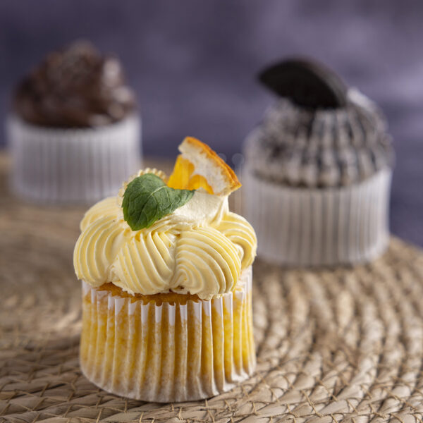 Kahraman catering selection of fine cupcakes comes in different flavors like Strawberry, Orange, Lemon, chocolate, Oreo & English Tea